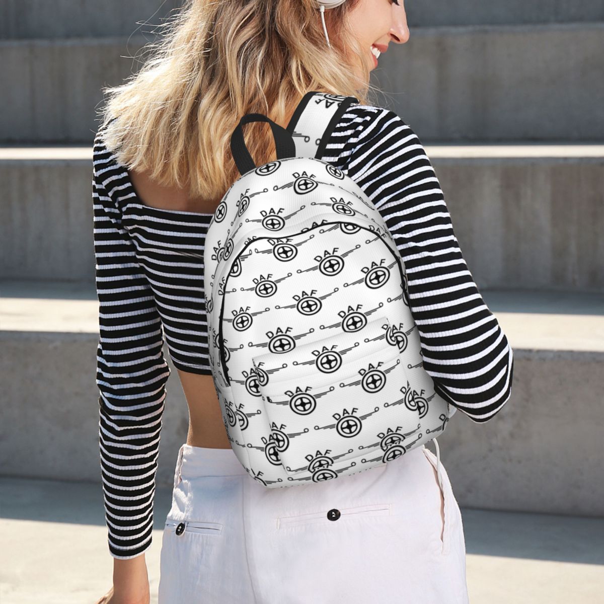 Women Bags Vector - Daf Truck Logo Vector Design Backpack
