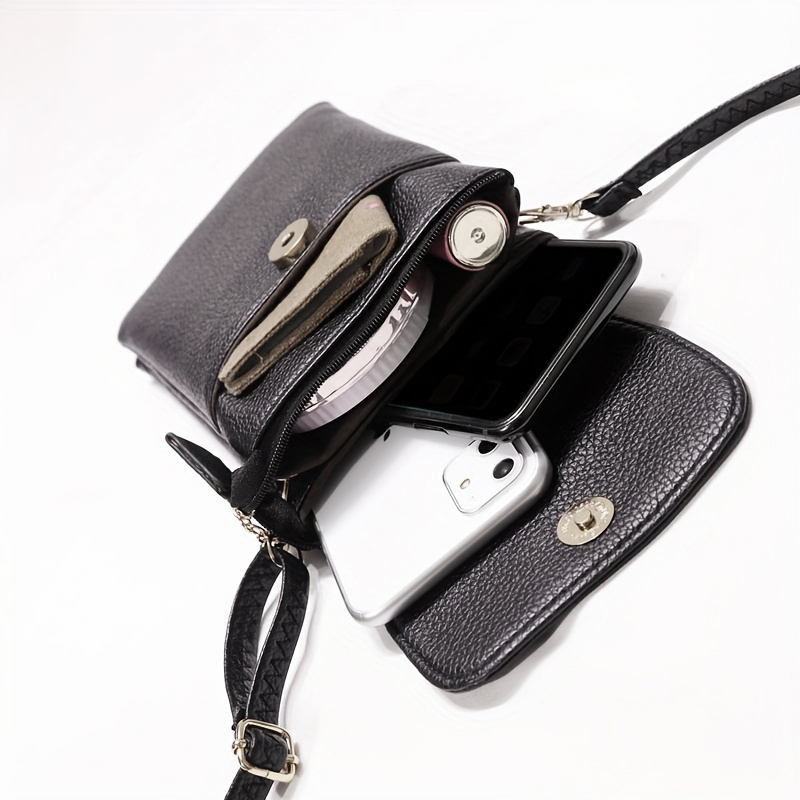 Women Bags Rack - Women Leather Crossbody Phone Bag Small