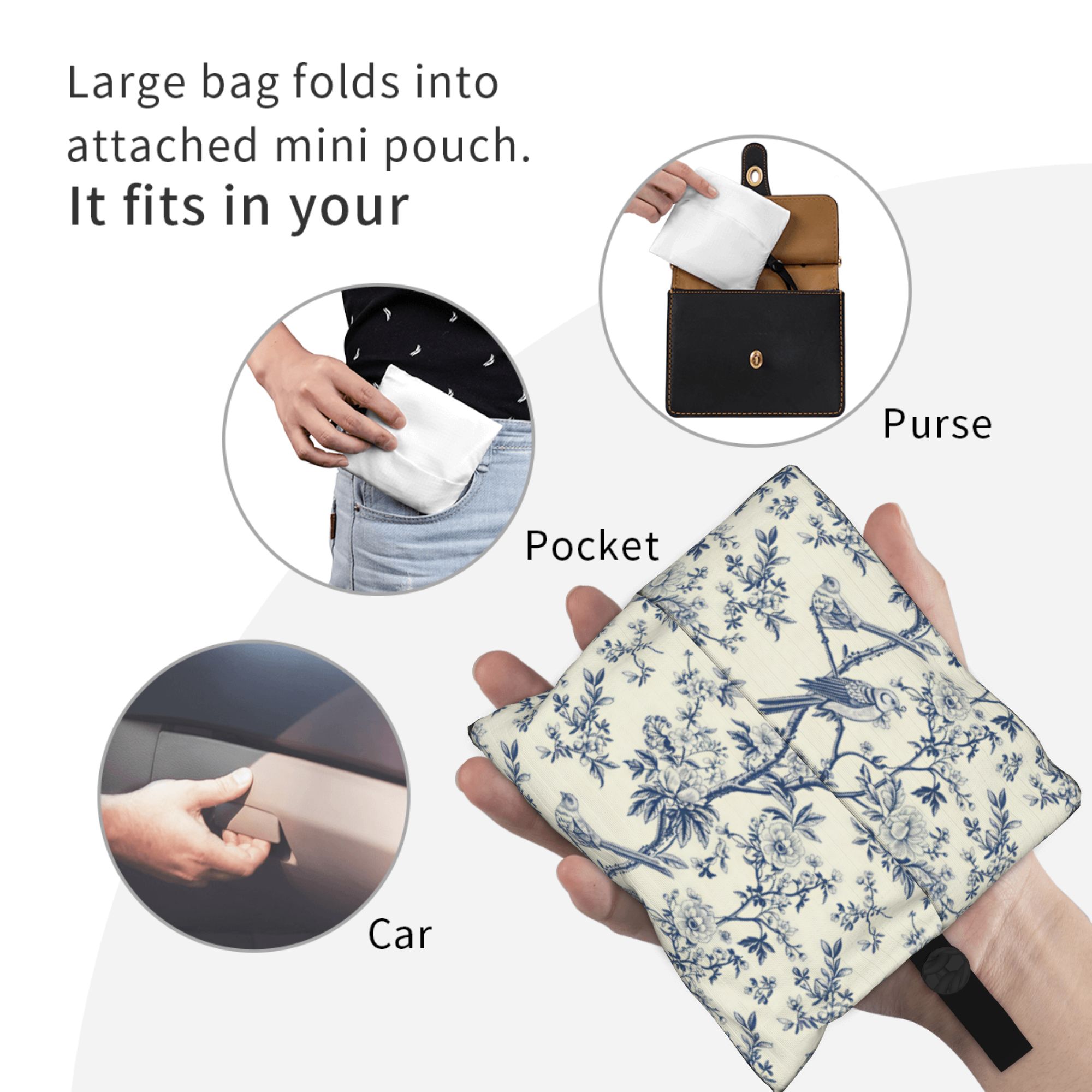 Recycling Vintage Toile De Jou - Women Bags Vector recension och pris