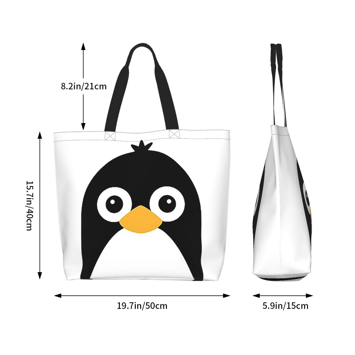 Cute Vector Penguin Shopping T - Women Bags Vector recension och pris