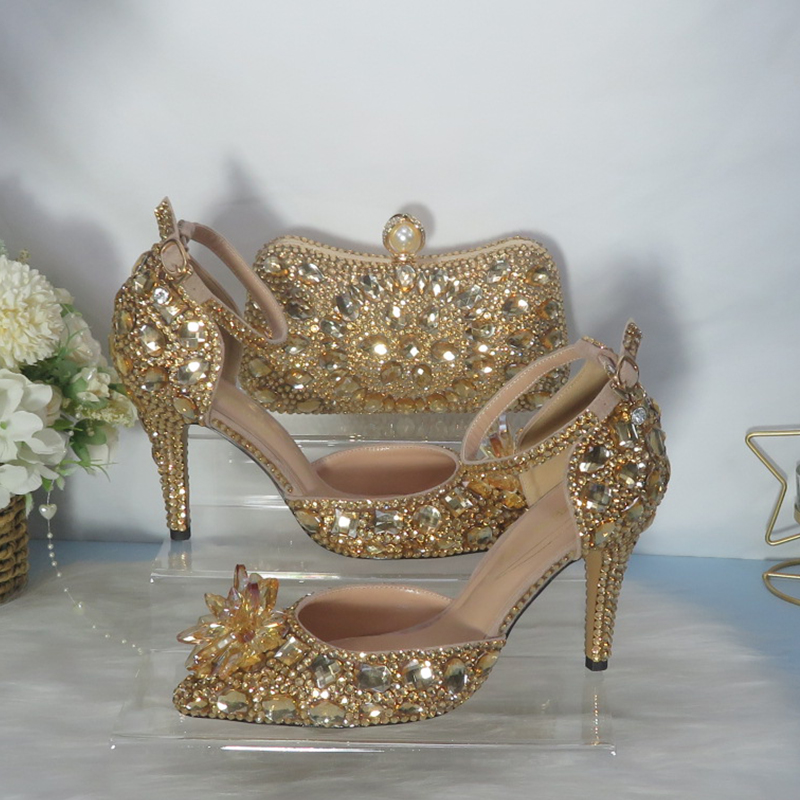 2021New  Golden crystal Bridal - Women Bags For Wedding recension och pris