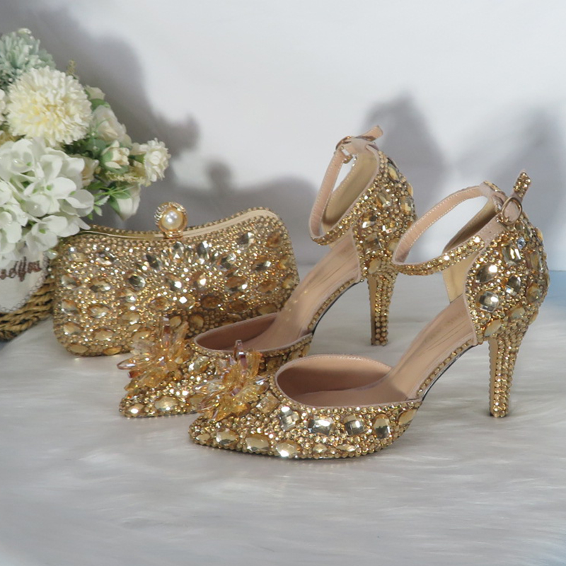 2021New  Golden crystal Bridal - Women Bags For Wedding recension och pris