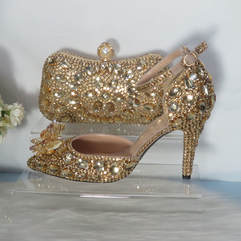 2021New  Golden crystal Bridal - Women Bags For Wedding recension och pris