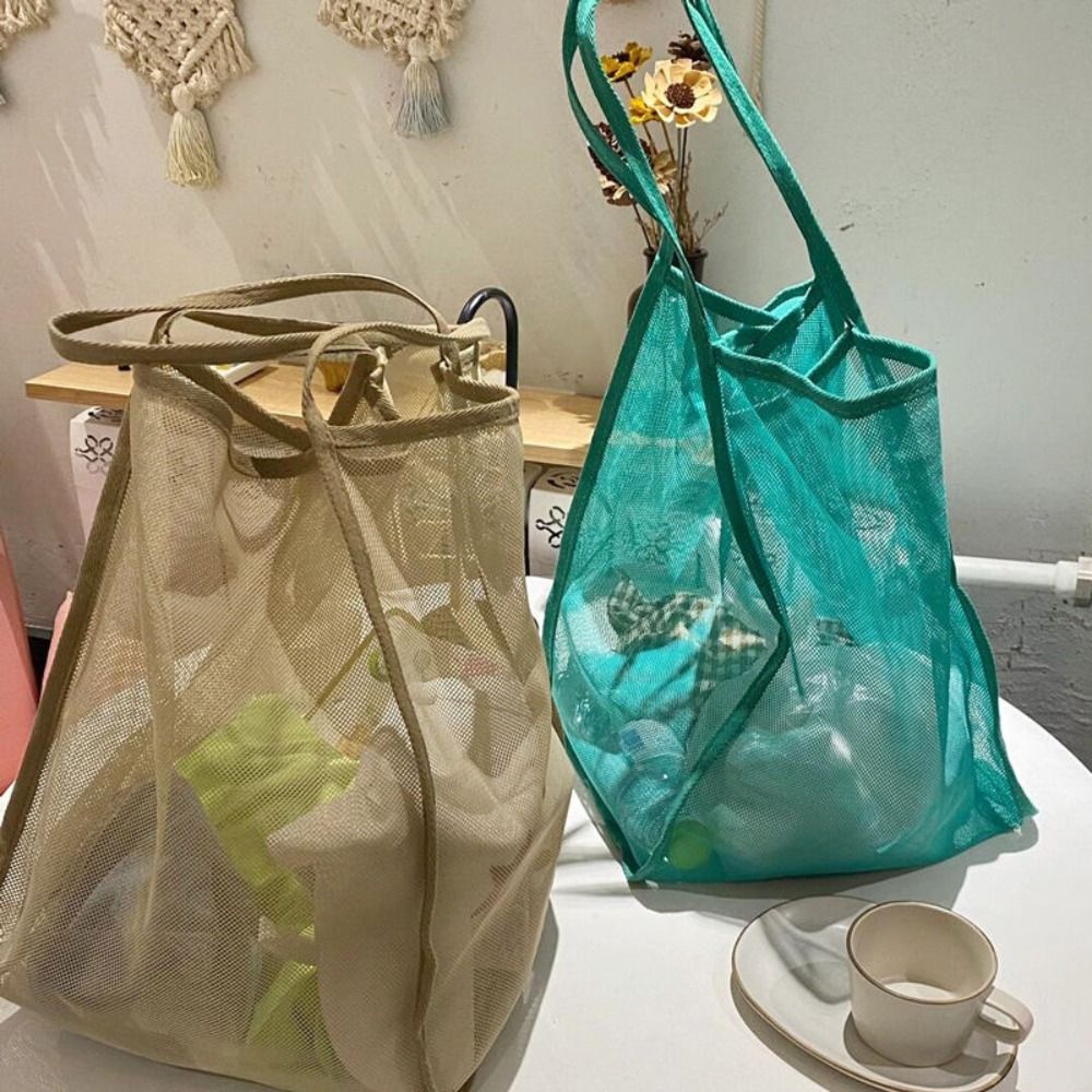Mesh Beach Bag Lightweight, Br - Women Bags Daily Use recension och pris