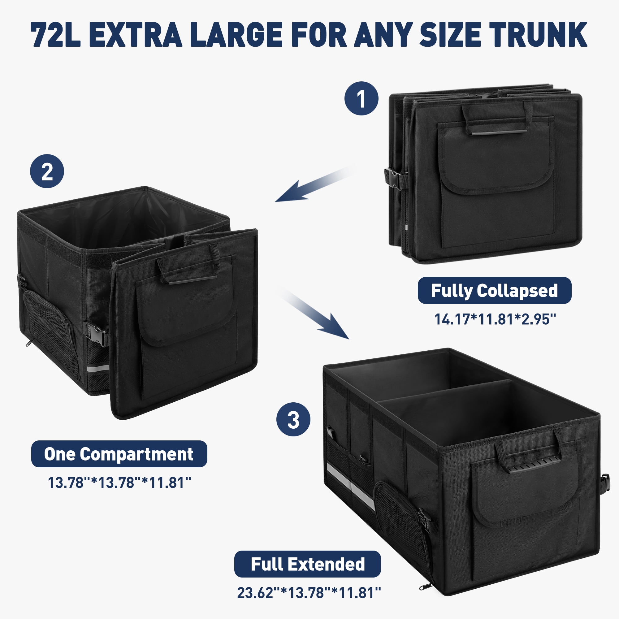 72L Large‑Capacity Collapsible - Women'S Jeep Bags recension och pris