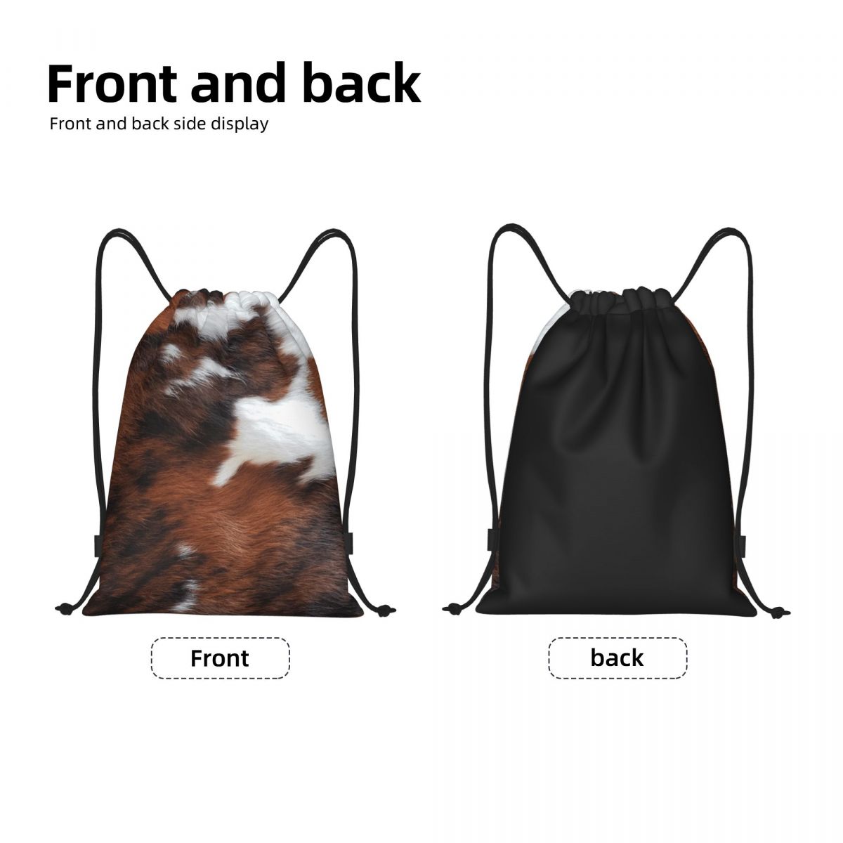 Custom Cowhide Leather Drawstr - Women'S Yoga Bags recension och pris