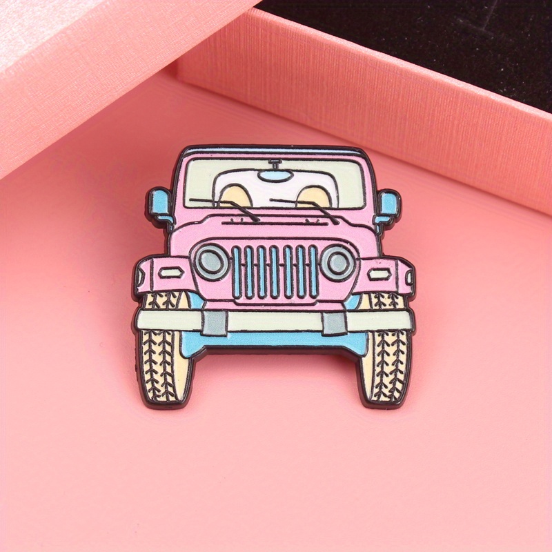Adorable Pink Jeep Cartoon Ena - Women'S Jeep Bags recension och pris