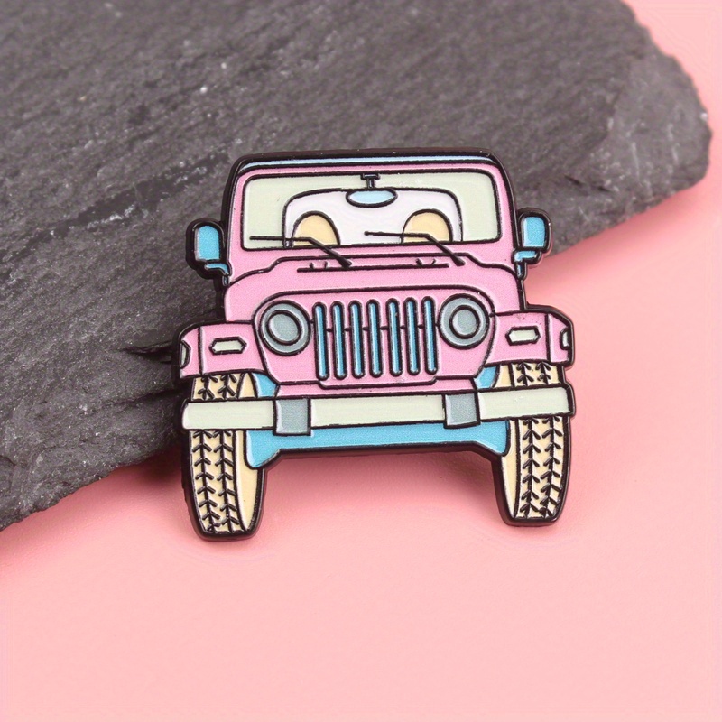Adorable Pink Jeep Cartoon Ena - Women'S Jeep Bags recension och pris