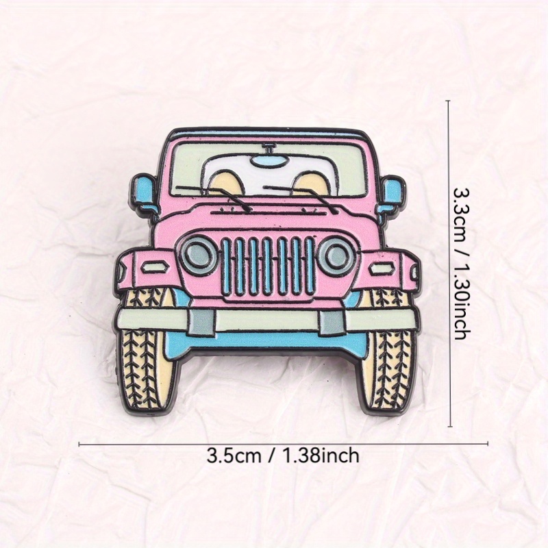 Adorable Pink Jeep Cartoon Ena - Women'S Jeep Bags recension och pris