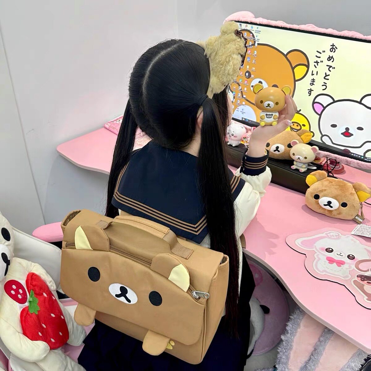 Cartoon Bear Backpack Japanese - Women'S Japanese Bags recension och pris