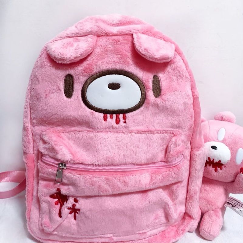 Gloomy Bear Cute Backpack Pink - Women'S Japanese Bags recension och pris