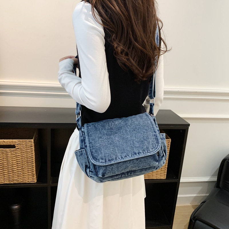 Vintage Denim Flap Messenger B - Women Bags Jeans recension och pris