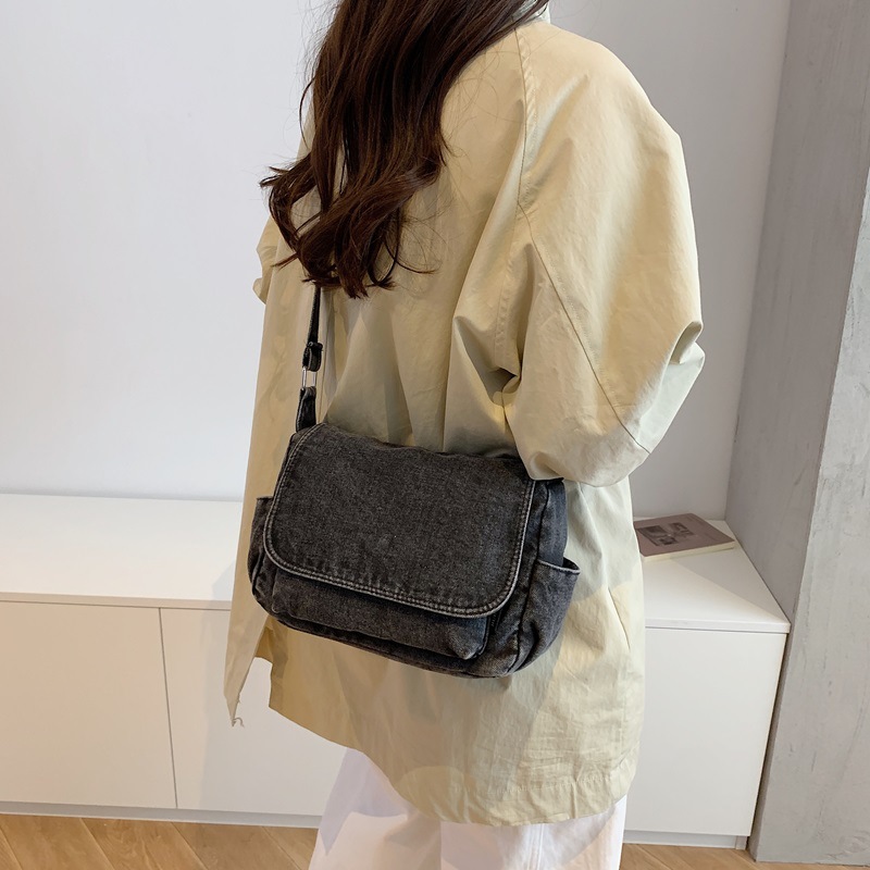 Vintage Denim Flap Messenger B - Women Bags Jeans recension och pris