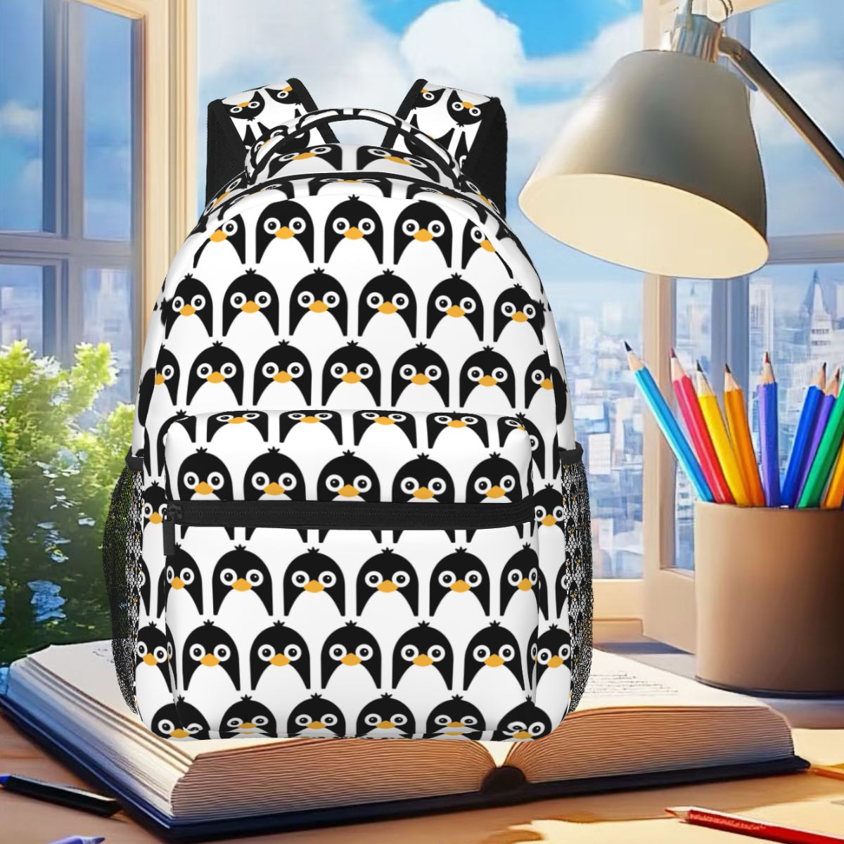 Cute Vector Penguin Backpack S - Women Bags Vector recension och pris