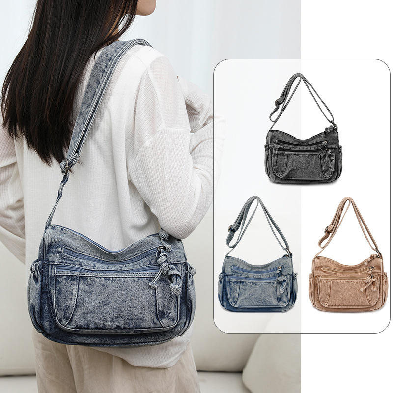 Women Retro Travel Sling Shoul - Women Bags Jeans recension och pris