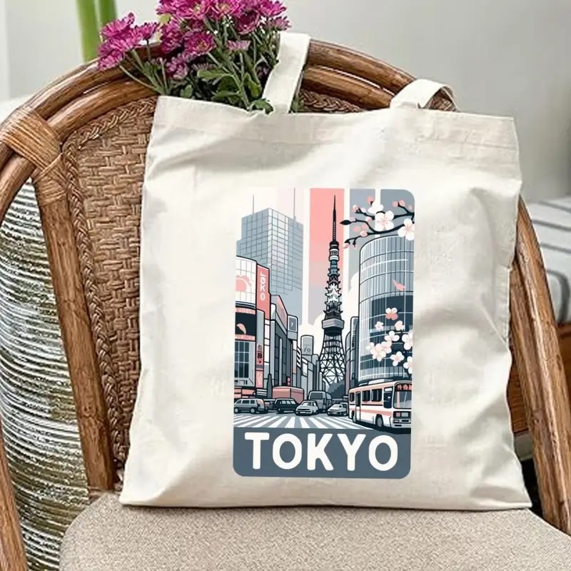Aesthetic Tokyo Cityscape Canv - Women Bags Collection recension och pris