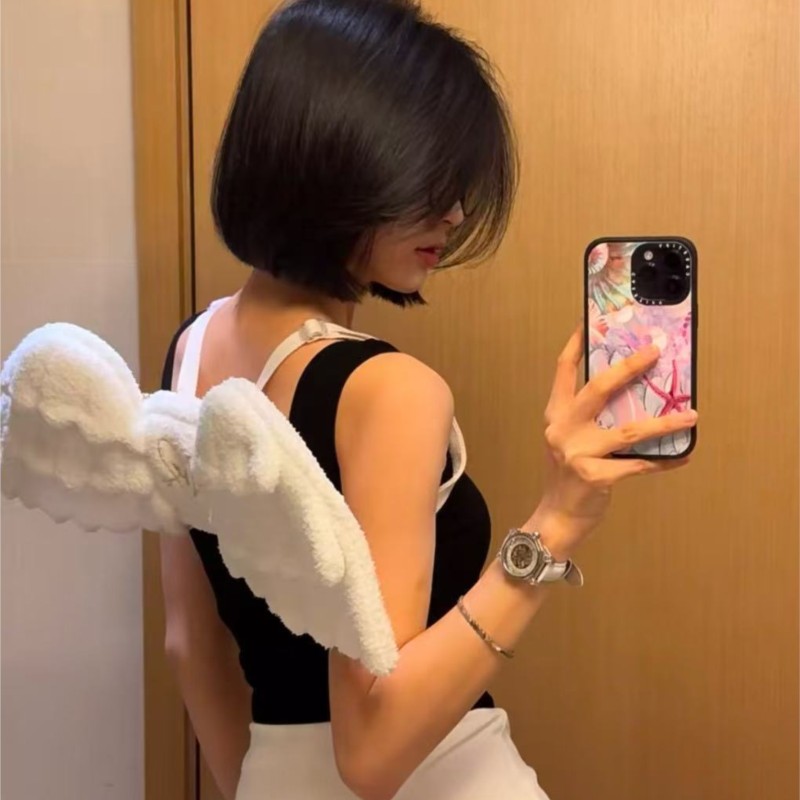 JIAERDI Sweet White Angel Wing - Women'S Japanese Bags recension och pris