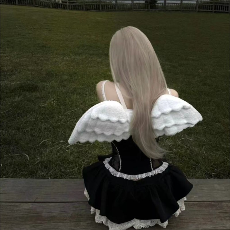 JIAERDI Sweet White Angel Wing - Women'S Japanese Bags recension och pris