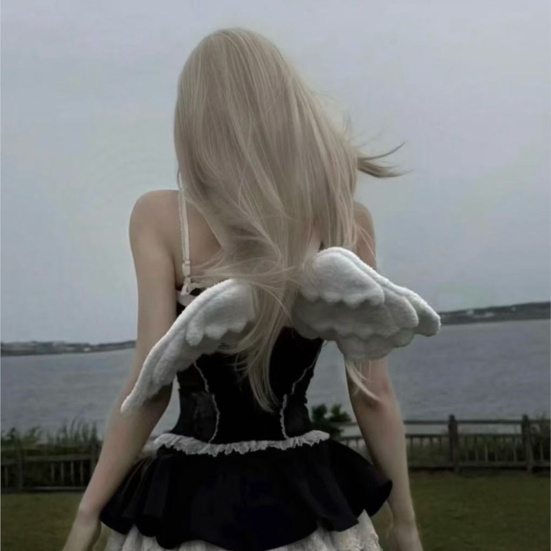 JIAERDI Sweet White Angel Wing - Women'S Japanese Bags recension och pris