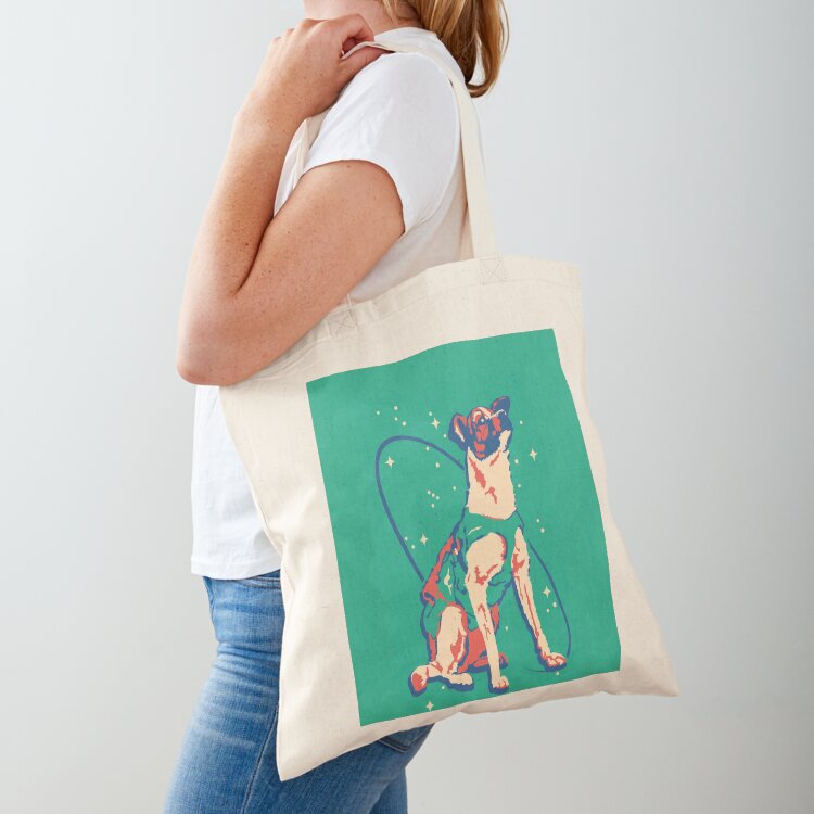 Laika Space Dog Illustration V - Women Bags Vector recension och pris
