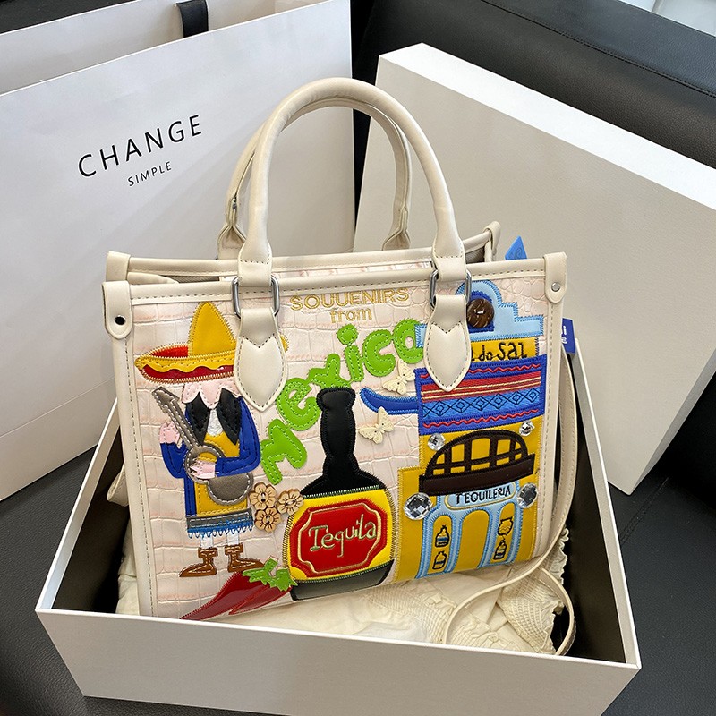 Design Patchwork Zipper 2026 H - Women Bags Discount recension och pris