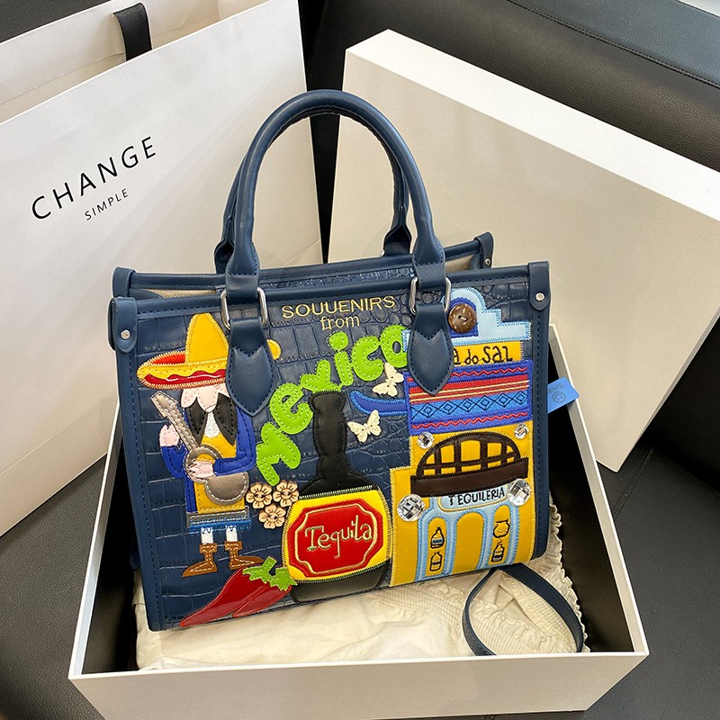Design Patchwork Zipper 2026 H - Women Bags Discount recension och pris