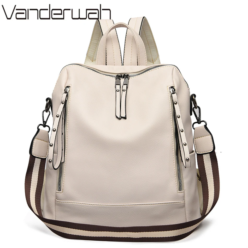 Brand Luxury Backpacks Soft Le - Women'S Young Bags recension och pris