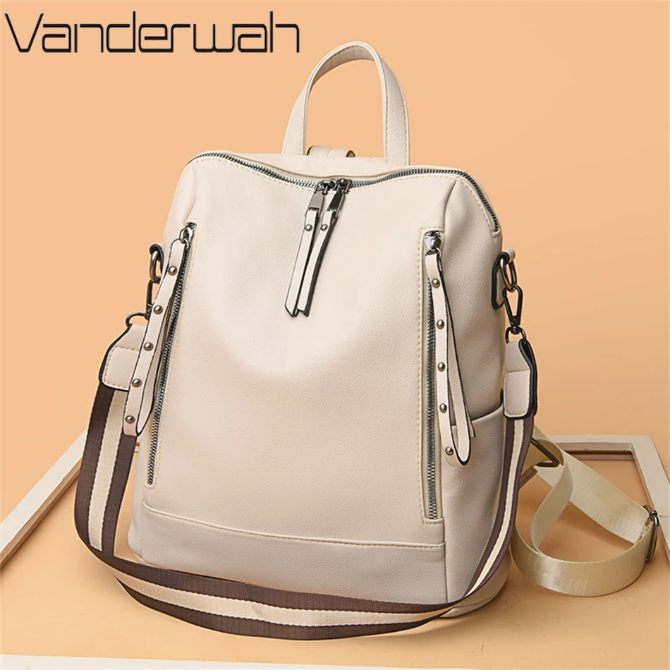 Brand Luxury Backpacks Soft Le - Women'S Young Bags recension och pris