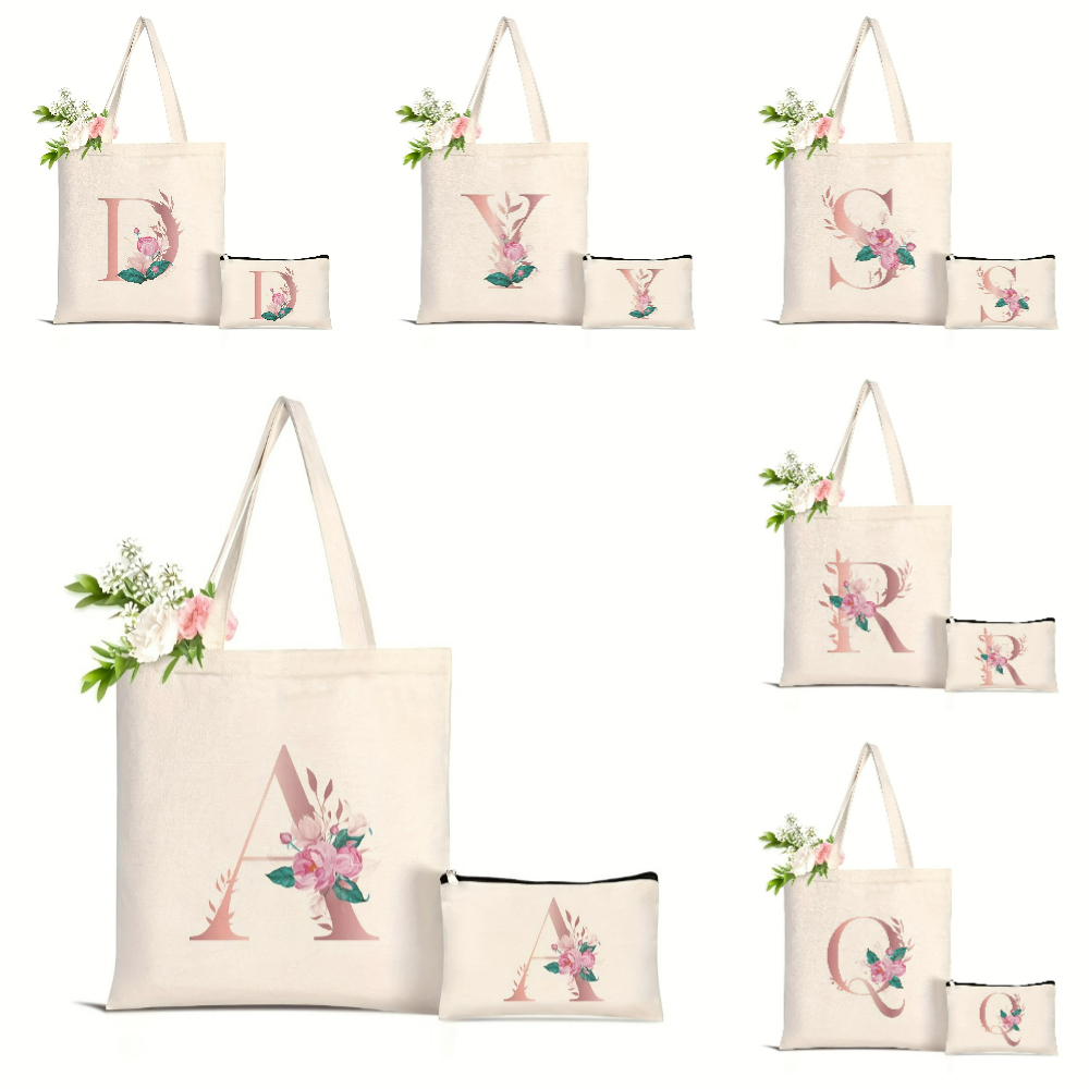 1pc Floral Love Letter Print T - Women'S Yoga Bags recension och pris