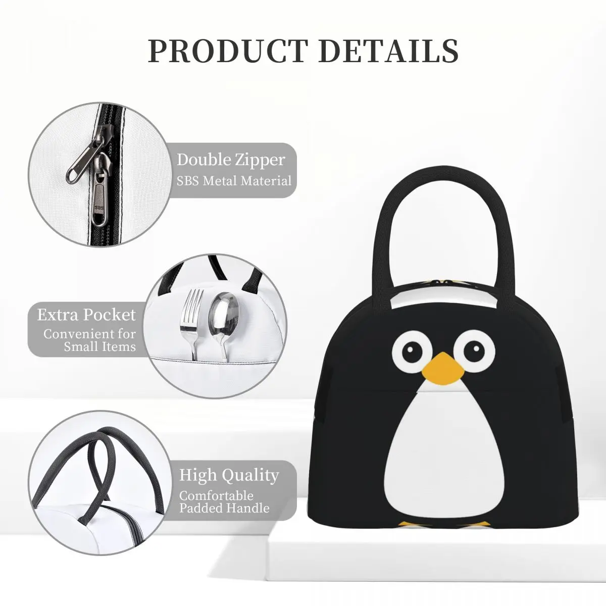 Cute Vector Penguin Insulated  - Women Bags Vector recension och pris
