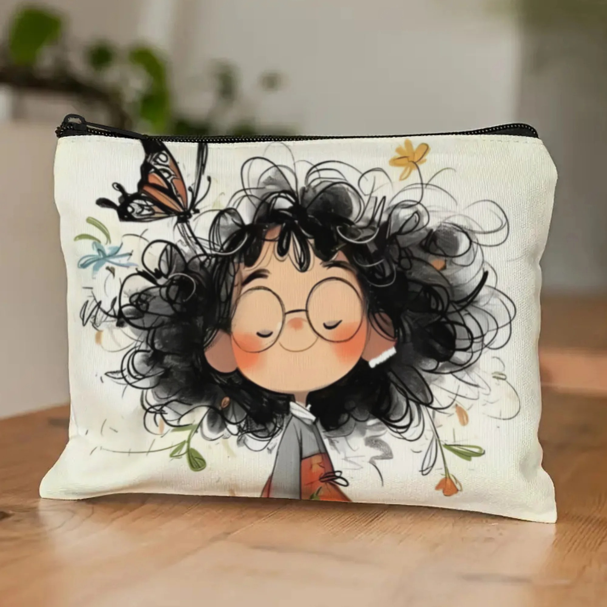 Cartoon Girl Makeup Bag Zipper - Women Bags Purses recension och pris