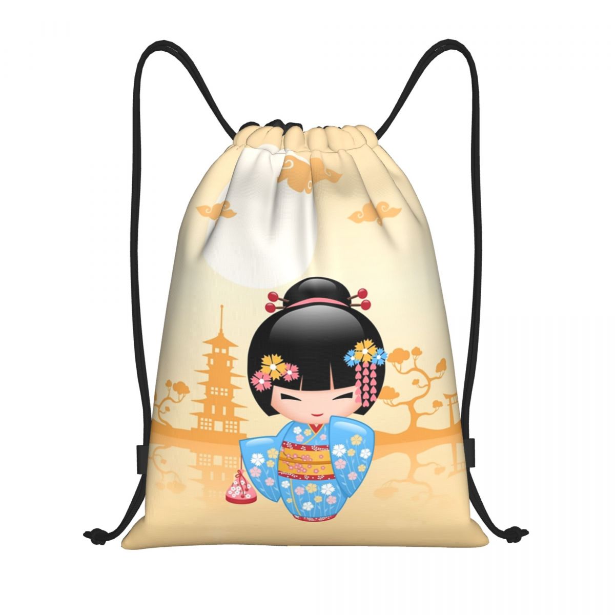 Japanese Maiko Kokeshi Doll Dr - Women Bags Vector recension och pris