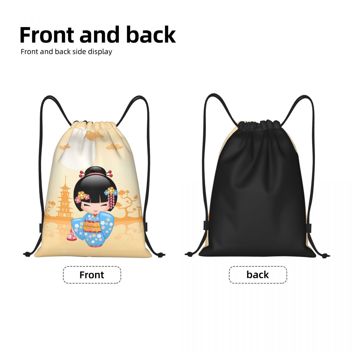 Japanese Maiko Kokeshi Doll Dr - Women Bags Vector recension och pris