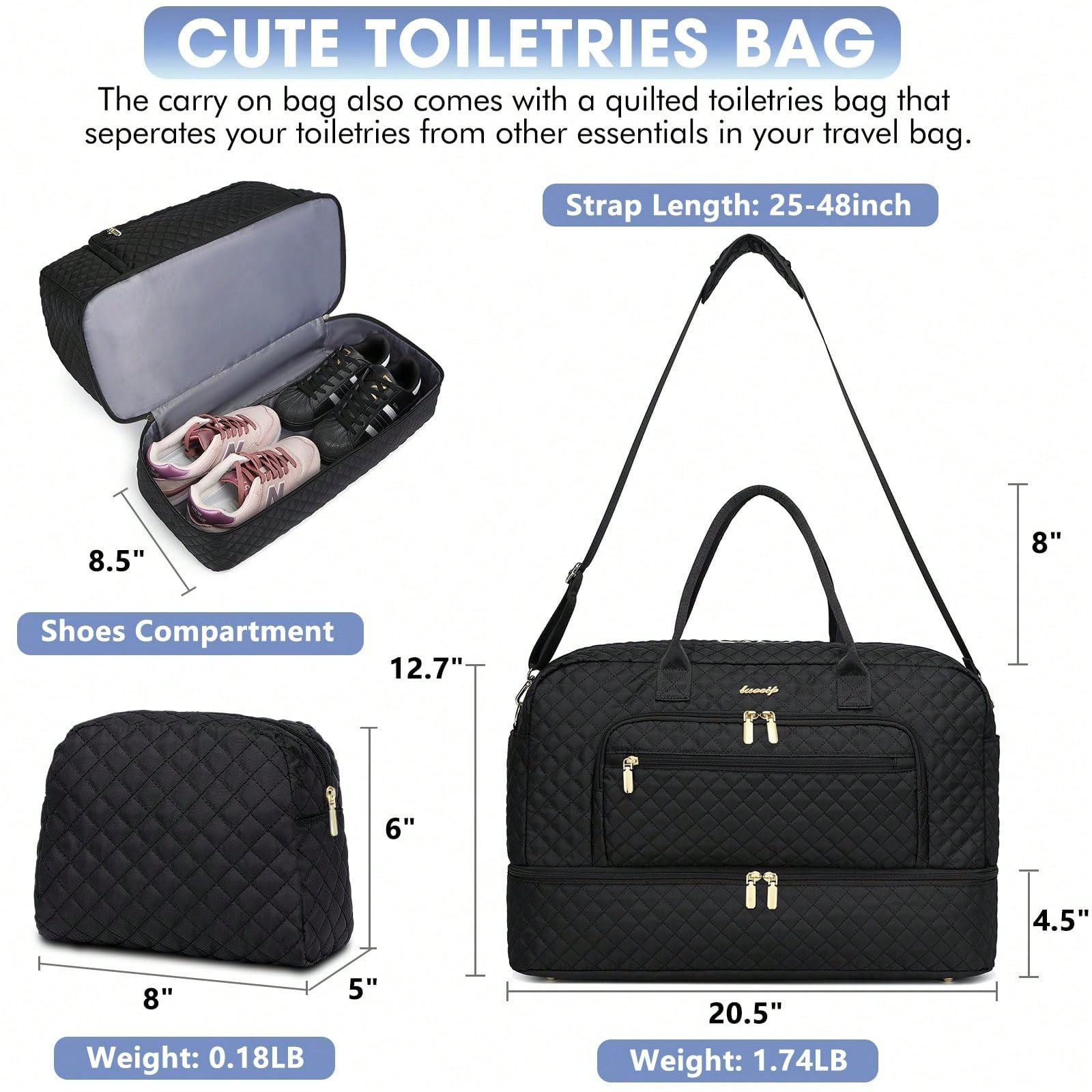 Large Women Travel Duffle Bag  - Women'S Yoga Bags recension och pris
