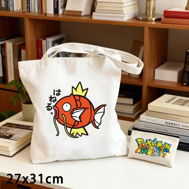 2PCS Pokemoned Canvas Bag and  - Women Bags Purses recension och pris