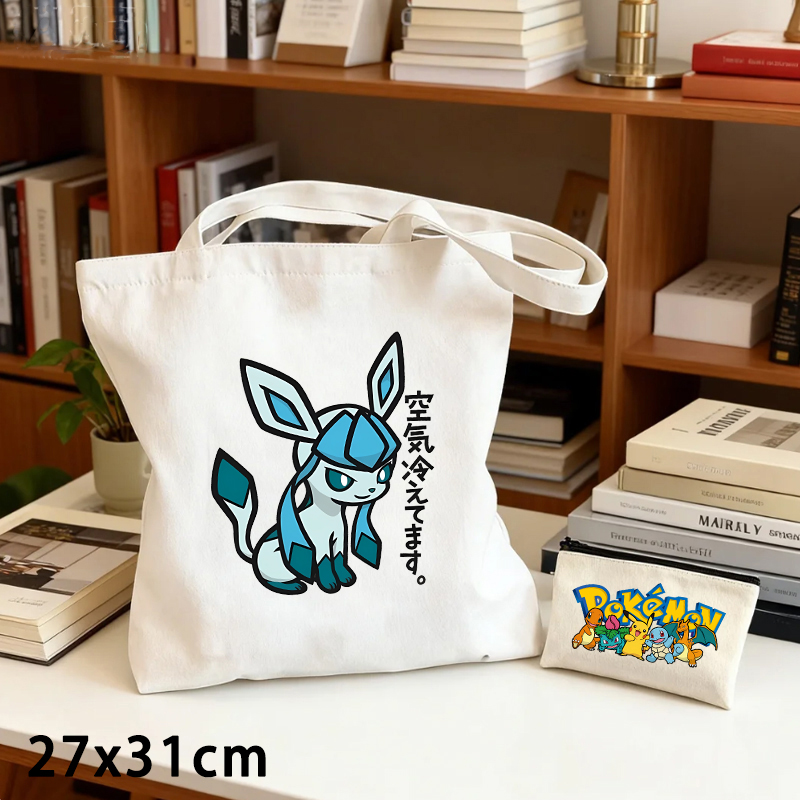2PCS Pokemoned Canvas Bag and  - Women Bags Purses recension och pris