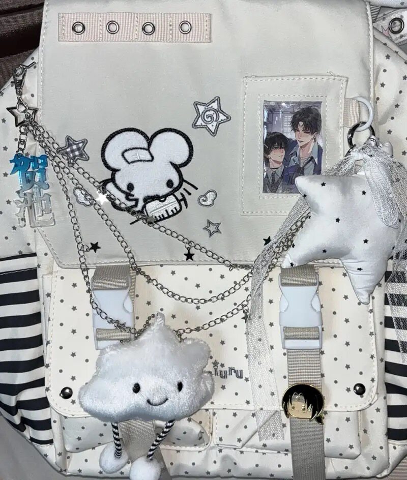 Girl Cute Cartoon Japanese Anc - Women'S Japanese Bags recension och pris