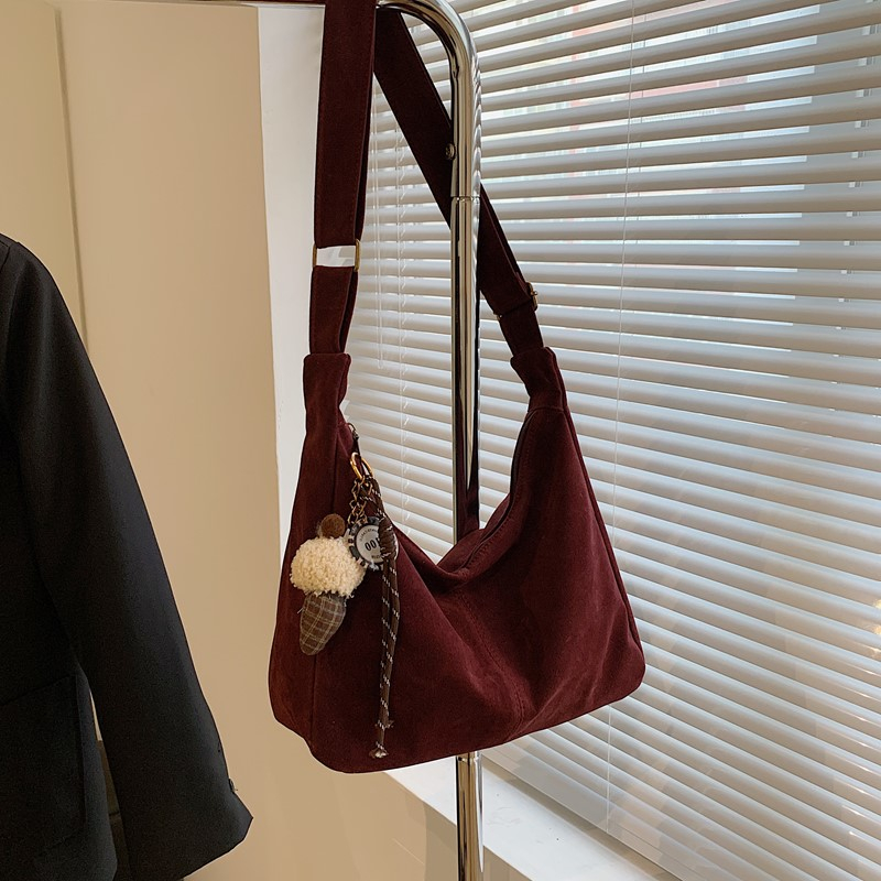 Faux Suede Solid Color Shoulde - Women Bags Branded Sale recension och pris