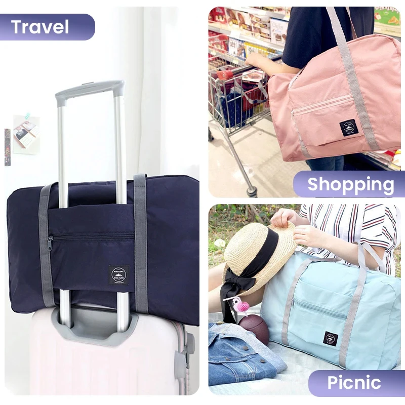 Foldable Travel Duffel Bag for - Women Bags Casual recension och pris