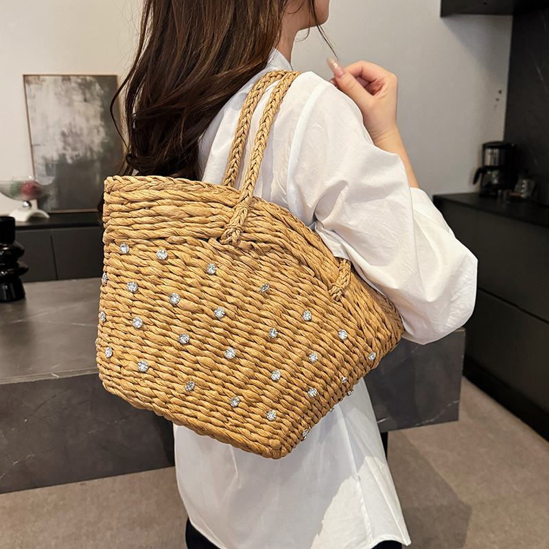 Straw Woven Diamond High Quali - Women Bags Branded Sale recension och pris