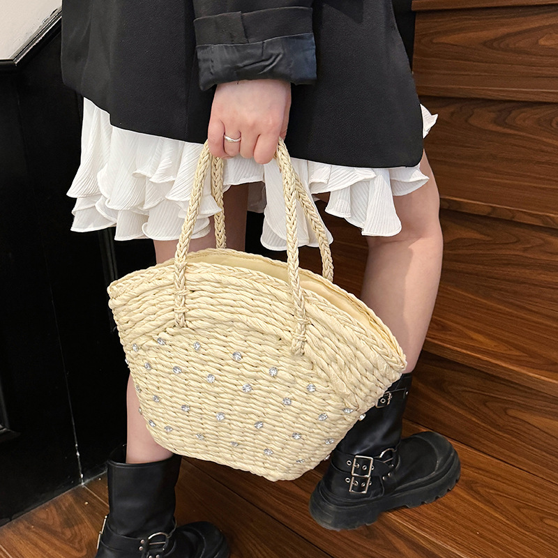 Straw Woven Diamond High Quali - Women Bags Branded Sale recension och pris