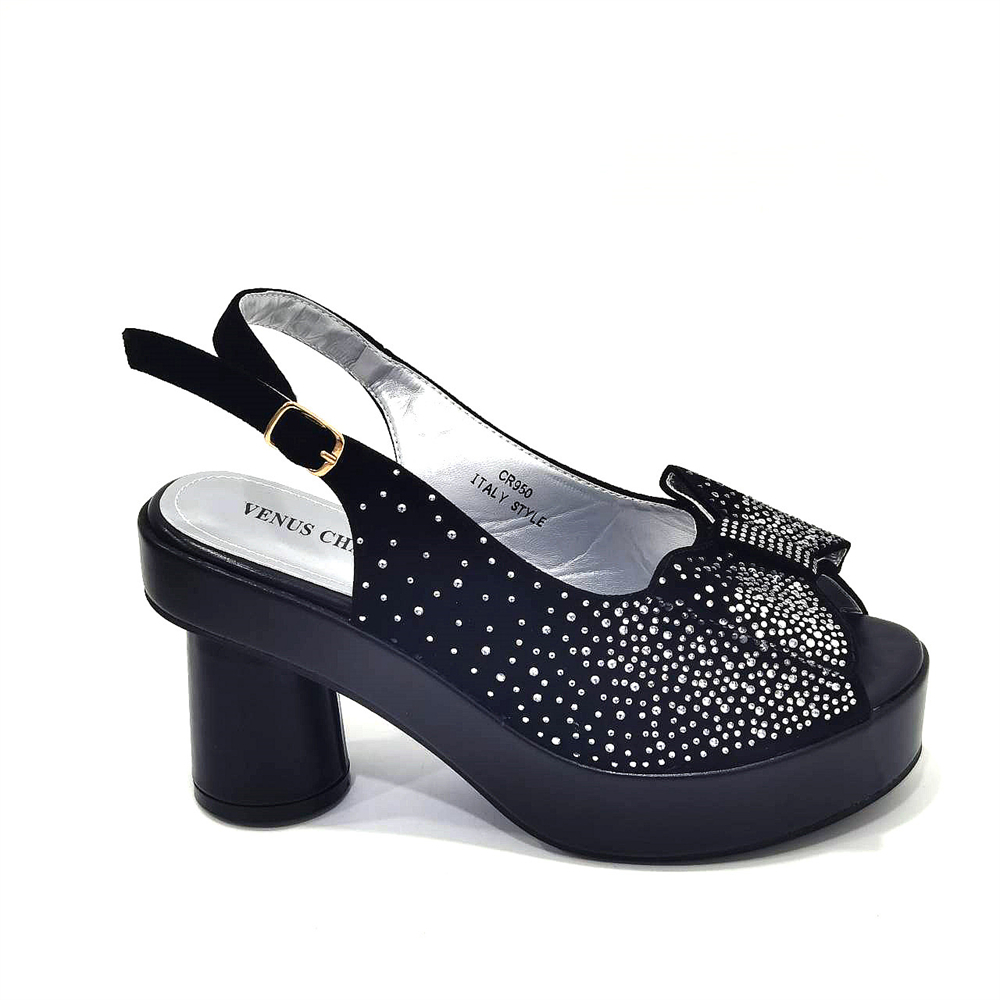 Women's Elegant Black Chunky H - Women Bags For Wedding recension och pris