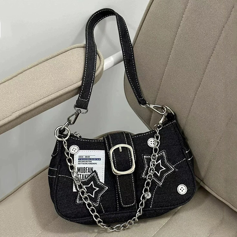 Y2k Fashion Women's Handbags S - Women Bags Jeans recension och pris